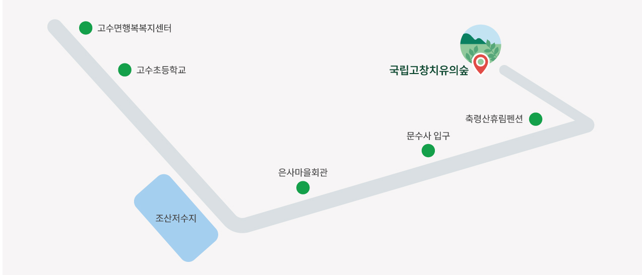 국립고창치유의숲약도