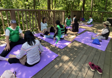 (치유)[숲태교]건강측정과 가족요가