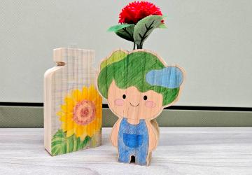 [품절] (강사O) DIY 우드 화병 키트