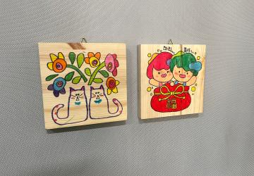 우드컬러링 액자