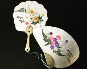 한지부채만들기(꽃누르미, 압화) 이미지