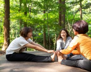 숲속요가